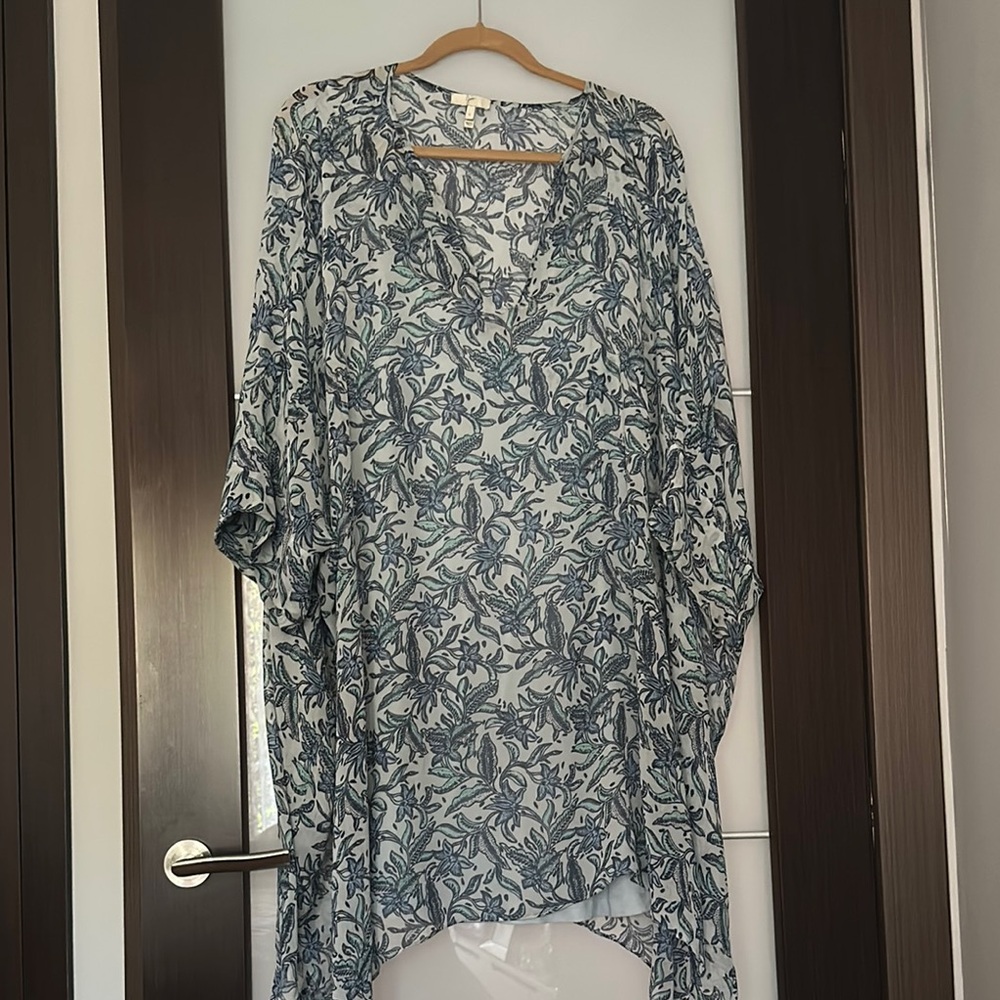 Joie Blue and White Floral Tunic